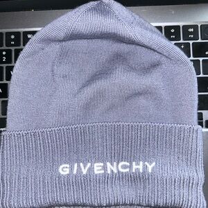 Givenchy Charcoal Knit Hat wool authentic